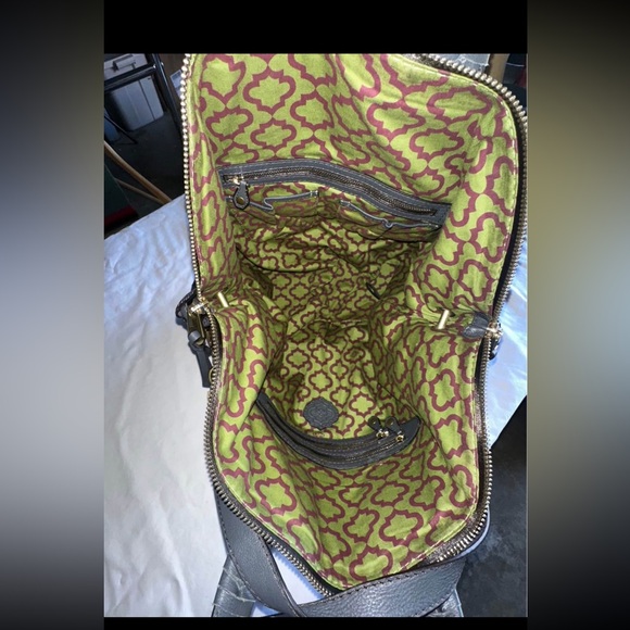 orYANY "Cassie" blue Pebbled Leather Extra Large Satchel Bag - Picture 6 of 6